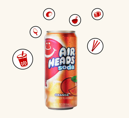 4-Pack Assorted Airheads Soda – 12oz Cans