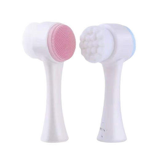 3D Double-Sided Silicone Facial Cleansing & Massage Brush