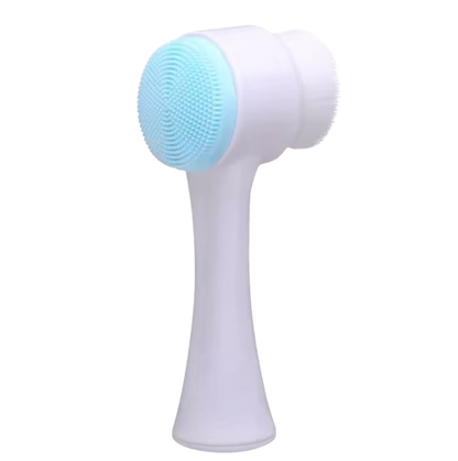 3D Double-Sided Silicone Facial Cleansing & Massage Brush