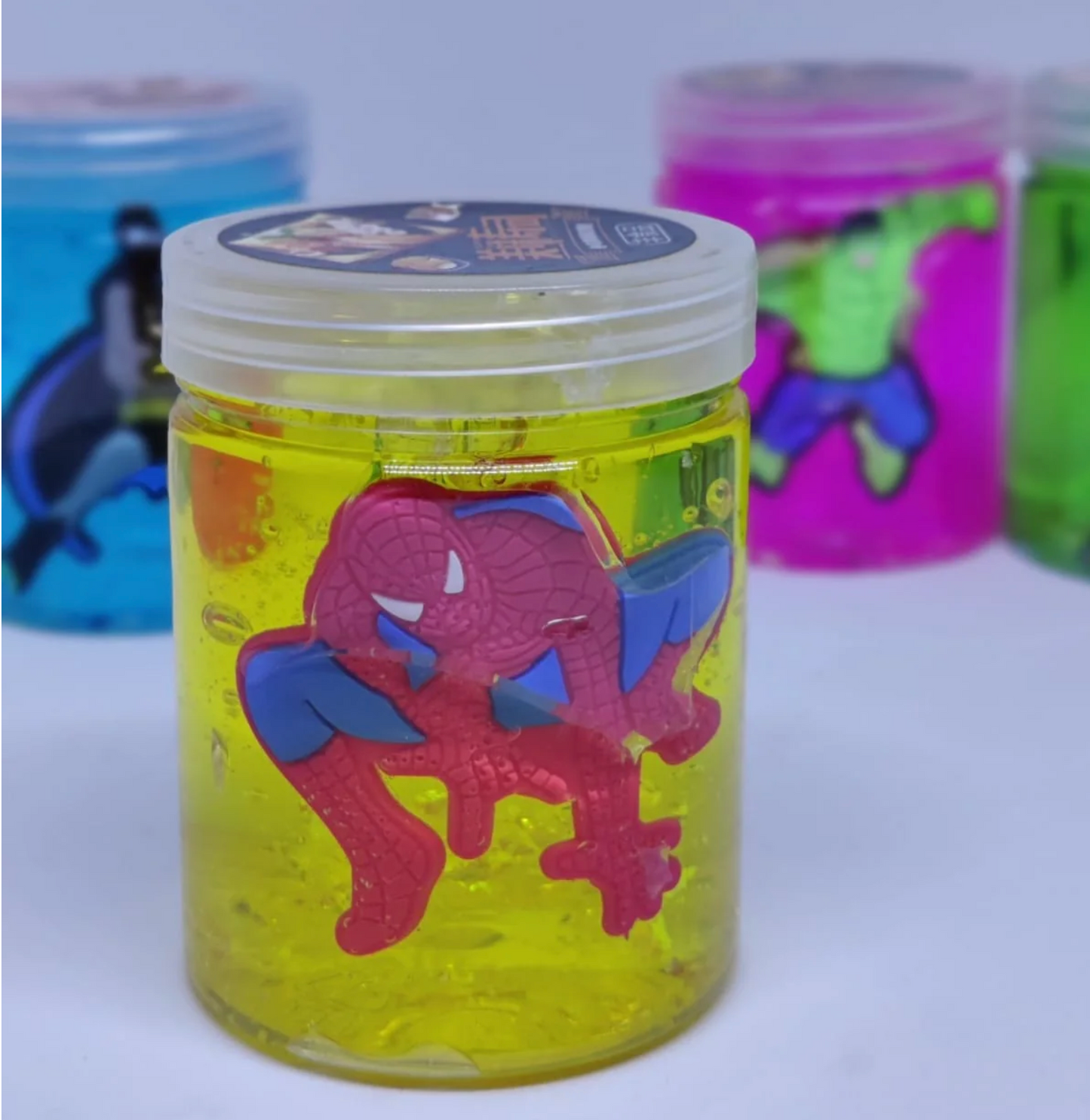 Super Hero Miniature Doll Crystal Slime Toy – 2 Pack Random Character Selection