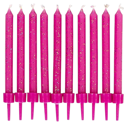 Birthday Glitter Candles – Pack of 10
