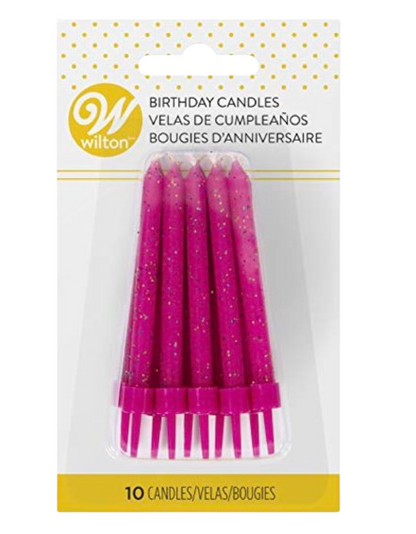 Birthday Glitter Candles – Pack of 10