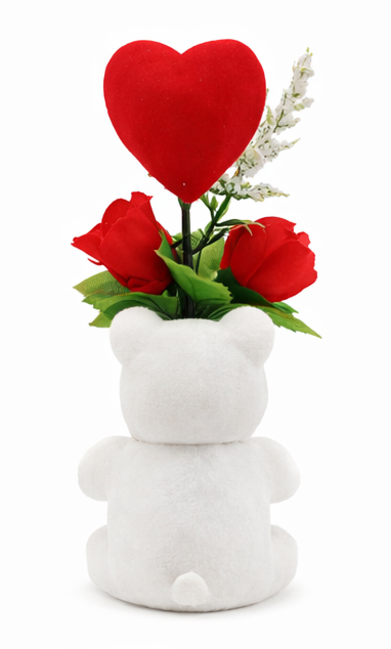 Rose “I Love You” Heart Flower Bear Decorative Gift