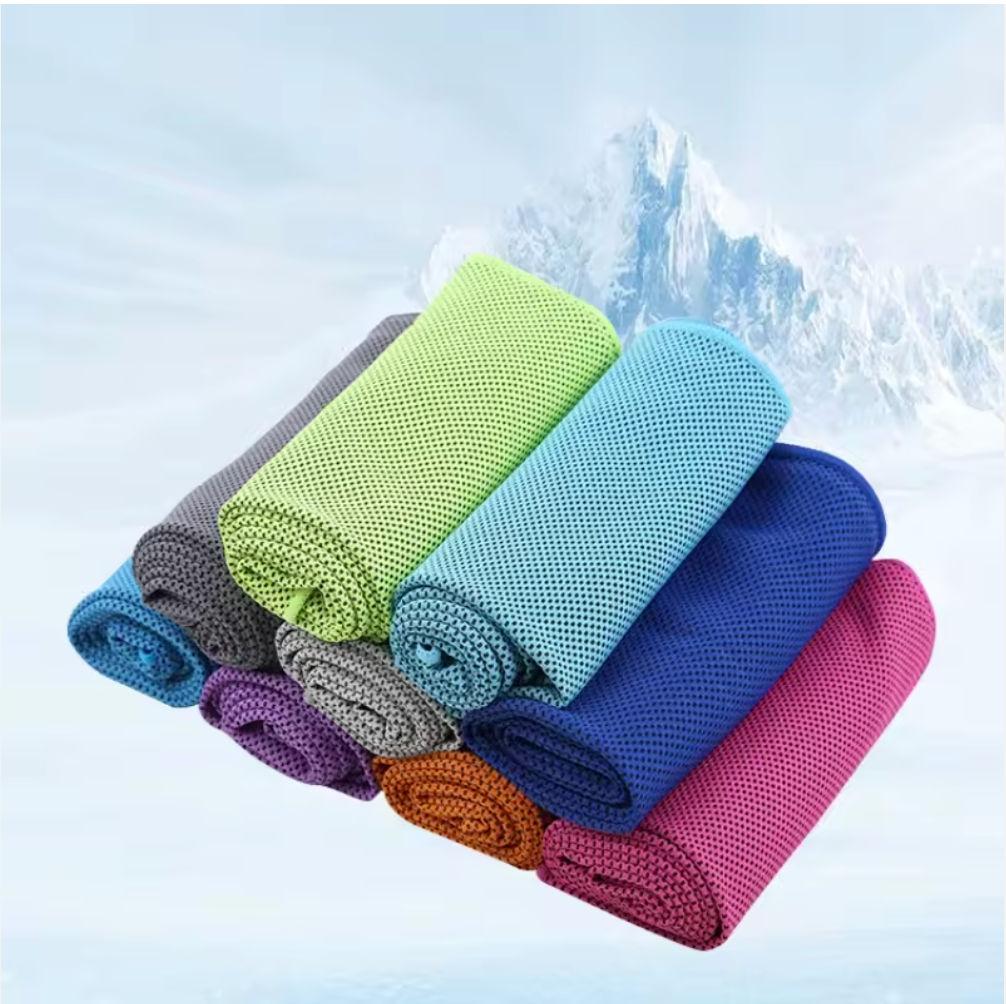 Quick-Dry Cooling Sport Towel with Ventilated Case, Absorbent Gym & Travel Towel
