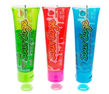 3-Pack Kidsmania Sour Ooze Candy Tubes – Assorted Flavors