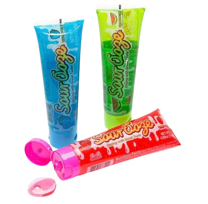 3-Pack Kidsmania Sour Ooze Candy Tubes – Assorted Flavors