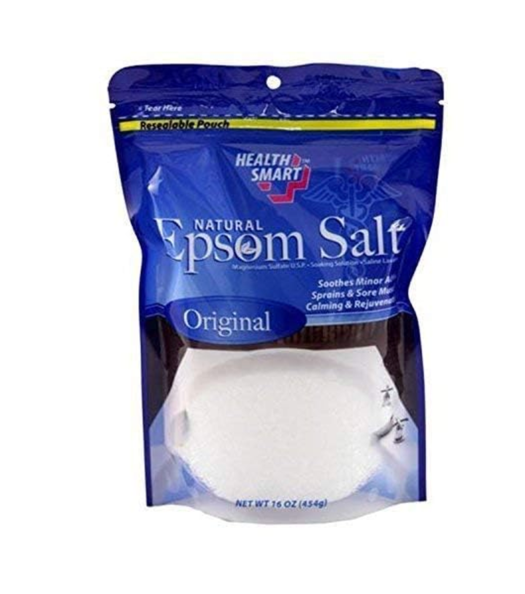 Health Smart Natural Epsom Salt Soaking Solution – Original, 16 oz