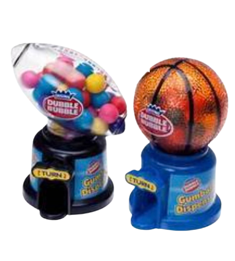 Dubble Bubble Hot Sports Gumball Dispenser – 2 Pack Random Sport Ball