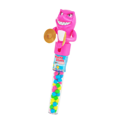 Wacky Shark Candy Toy Dispenser – 3 Pack Assorted Colors