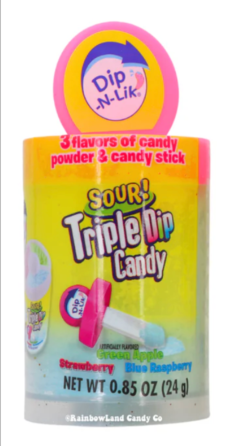 Koko's Sour Triple Dip Candy – 3 Flavor Sour Powder Candy