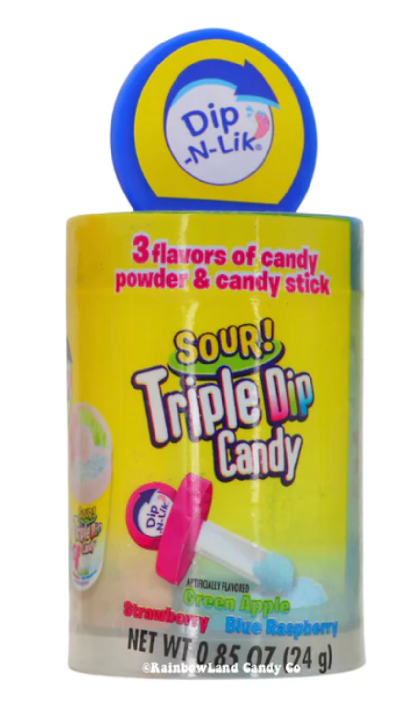 Koko's Sour Triple Dip Candy – 3 Flavor Sour Powder Candy