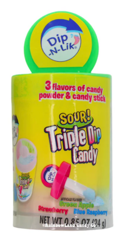 Koko's Sour Triple Dip Candy – 3 Flavor Sour Powder Candy