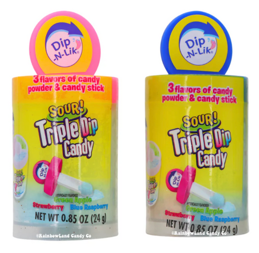 Koko's Sour Triple Dip Candy – 3 Flavor Sour Powder Candy