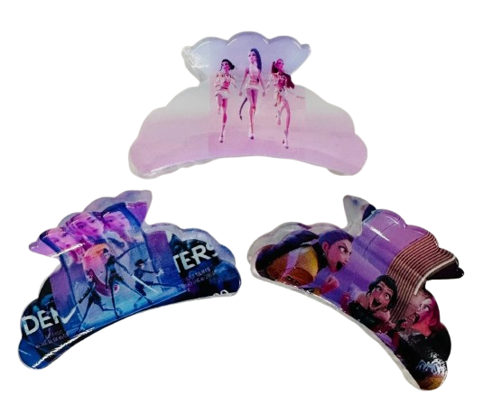 Kpop Hunter Trio Hair Claw Clips – 6 Pack Fashion Hair Accessories