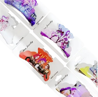 Kpop Hunter Trio Hair Claw Clips – 6 Pack Fashion Hair Accessories