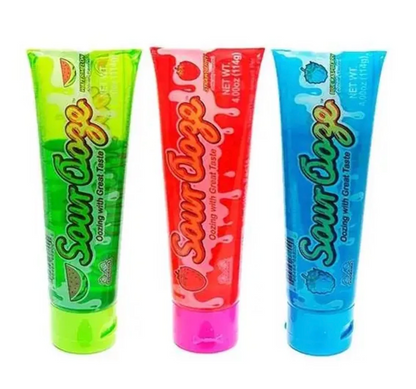 3-Pack Kidsmania Sour Ooze Candy Tubes – Assorted Flavors