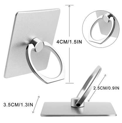 2-Pack 360° Rotating Phone Ring Holder – Square Grip Stand
