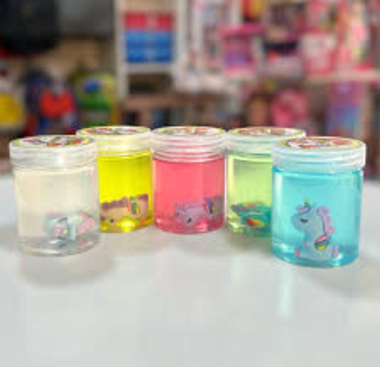 Unicorn Miniature Doll Crystal Slime Toy – 2 Pack Random Character Selection
