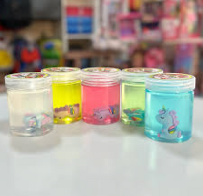 Unicorn Miniature Doll Crystal Slime Toy – 2 Pack Random Character Selection