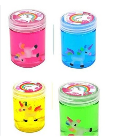 Unicorn Miniature Doll Crystal Slime Toy – 2 Pack Random Character Selection