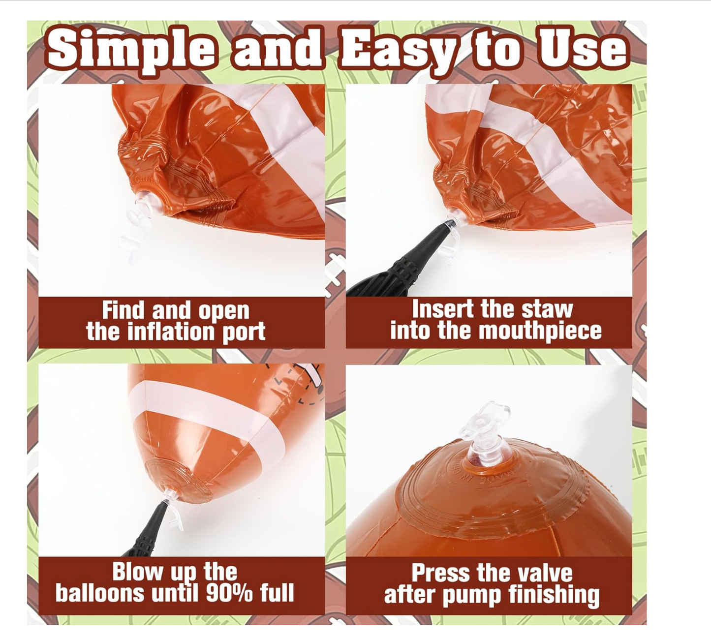 16" Inflatable Football Toy