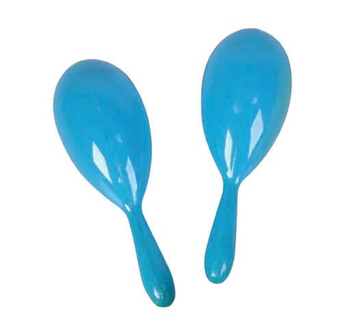 4" Plastic Neon Maracas Set – 4 Piece (2 Sets of 2) Kids Toys