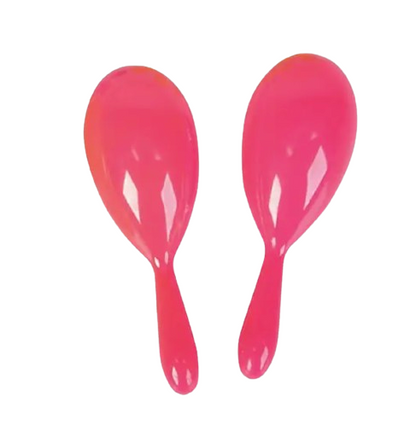 4" Plastic Neon Maracas Set – 4 Piece (2 Sets of 2) Kids Toys