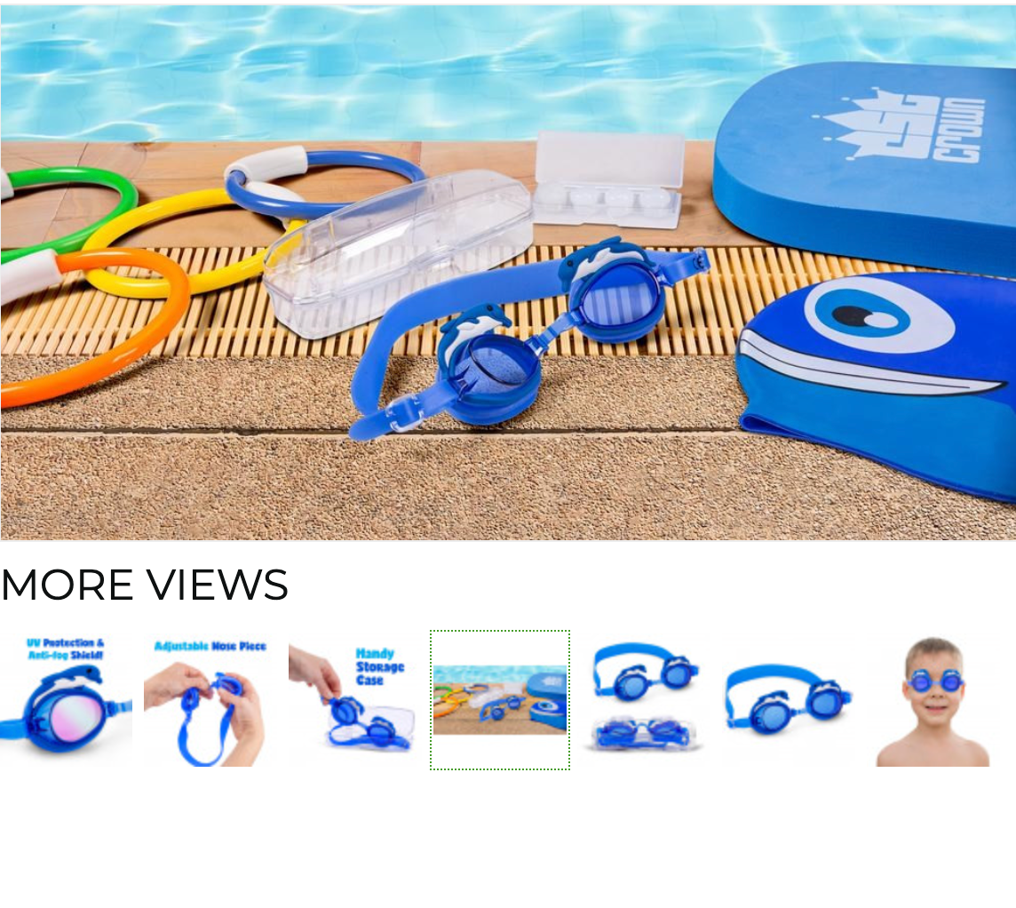Kids Cartoon Swimming Goggles – Assorted Animal & Character Designs