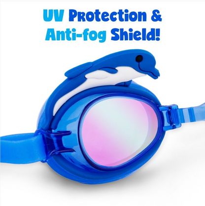 Kids Cartoon Swimming Goggles – Assorted Animal & Character Designs