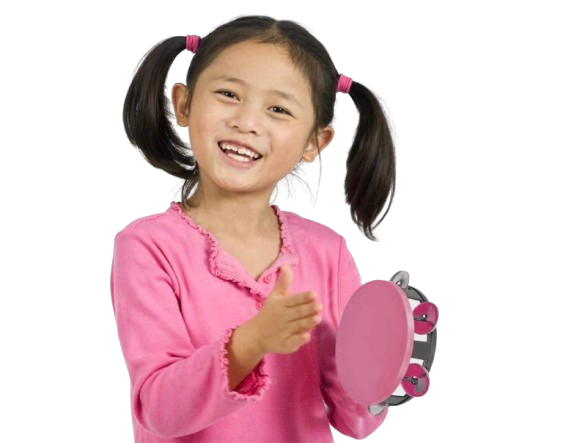 5.5" Neon Tambourine Kids Toy – 2 Pack Handheld Musical Set