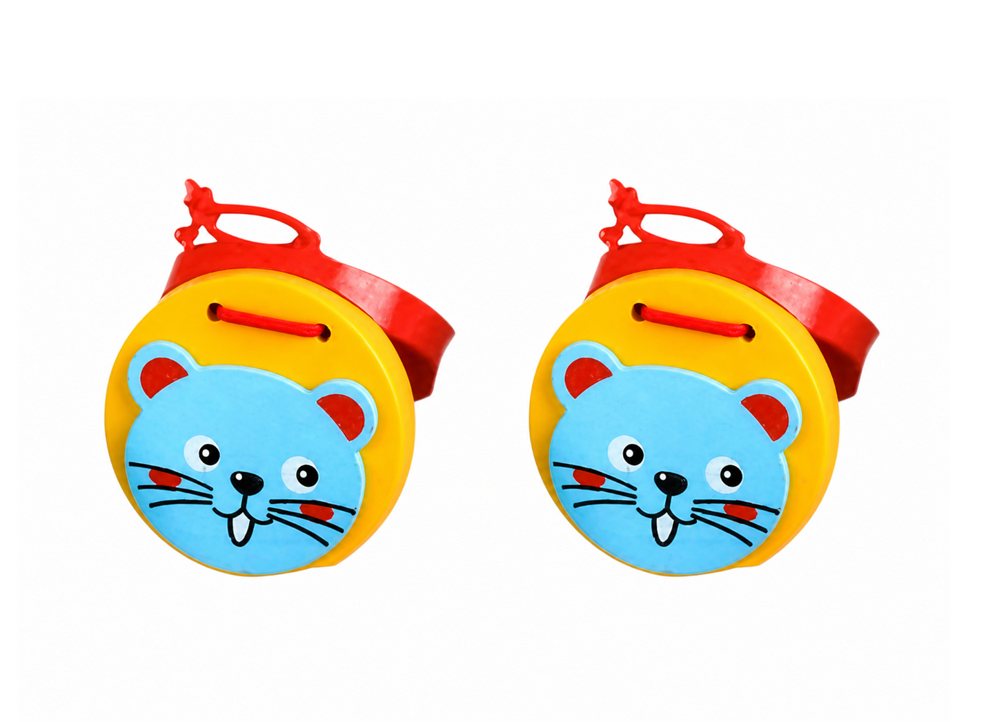 Wooden Animal Castanets – Fun Musical Percussion Toy for Kids, 2-Pack