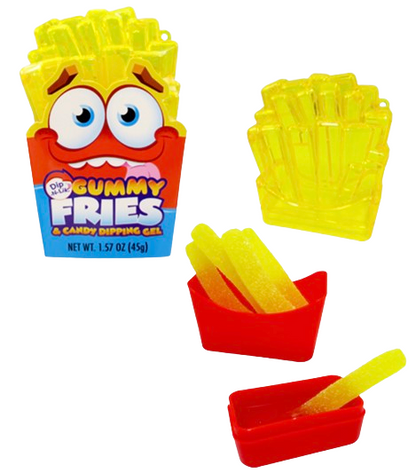 Koko’s Gummy Fries Dip N Lik Candy Gel 1.57oz – 2 Pack