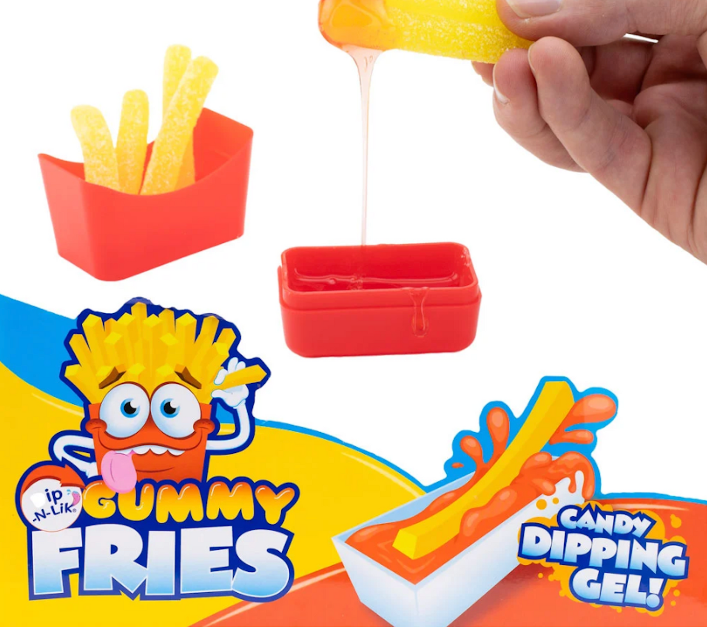 Koko’s Gummy Fries Dip N Lik Candy Gel 1.57oz – 2 Pack
