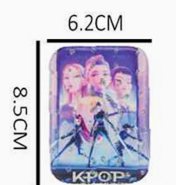 Kpop Demon Hunters Huntrix Printed Compact Cosmetic Mirror