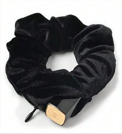 Multi-Functional Zipper Scrunchie Hair Tie with Hidden Storage Pocket – 2-Pack