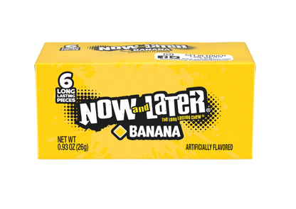 Now and Later Assorted Fruit Chewy Candy Bars 24 Count Variety Pack