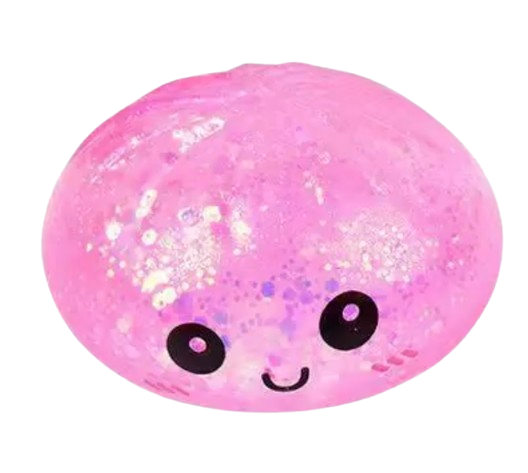 Glitter Squishy Dumpling Blind Box Stress Relief Toy – Quick-Rebound Sensory Squeeze Ball