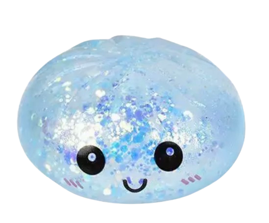Glitter Squishy Dumpling Blind Box Stress Relief Toy – Quick-Rebound Sensory Squeeze Ball