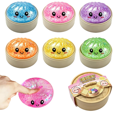 Glitter Squishy Dumpling Blind Box Stress Relief Toy – Quick-Rebound Sensory Squeeze Ball