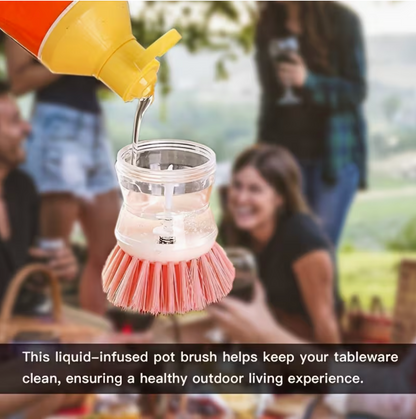 2-Pack Multifunctional Liquid Dispensing Cleaning Brush