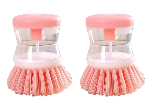 2-Pack Multifunctional Liquid Dispensing Cleaning Brush
