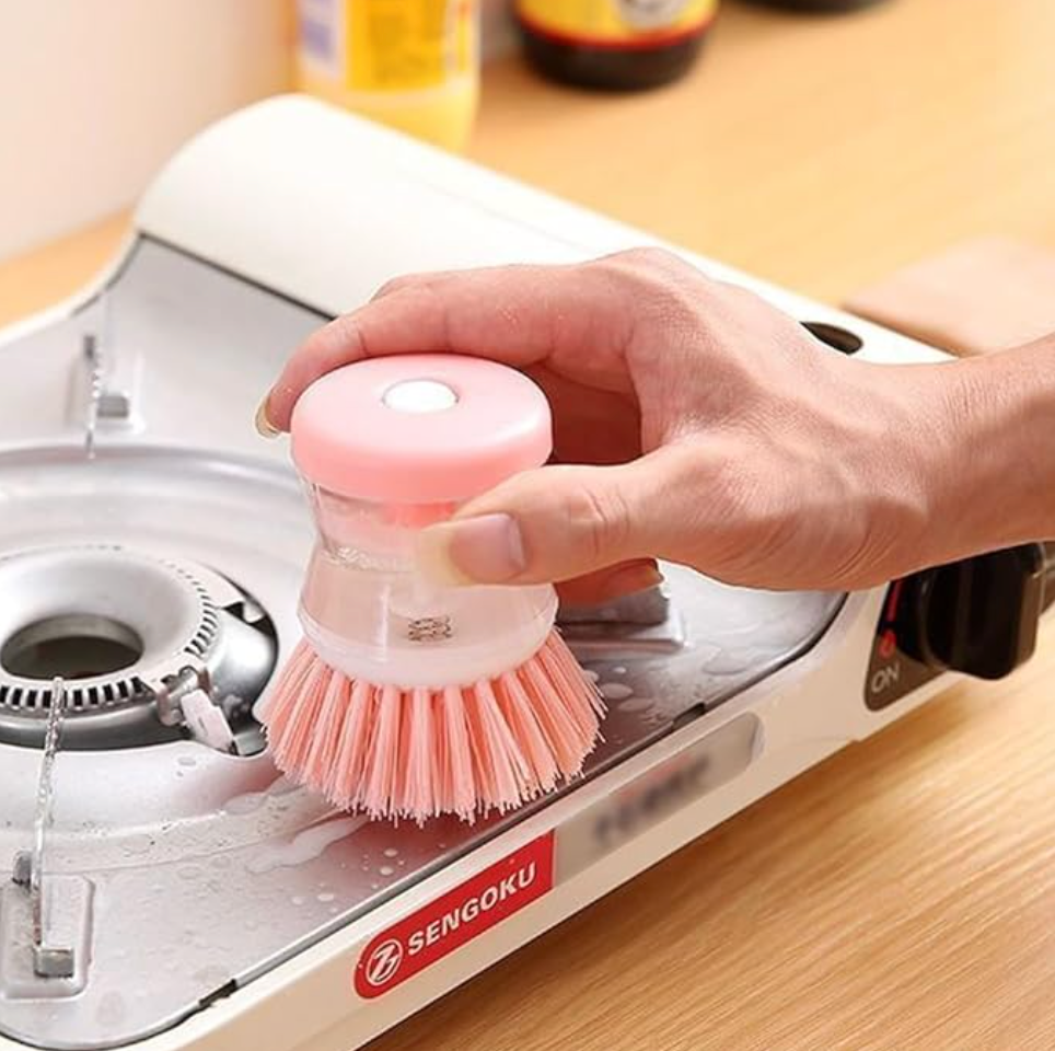 2-Pack Multifunctional Liquid Dispensing Cleaning Brush