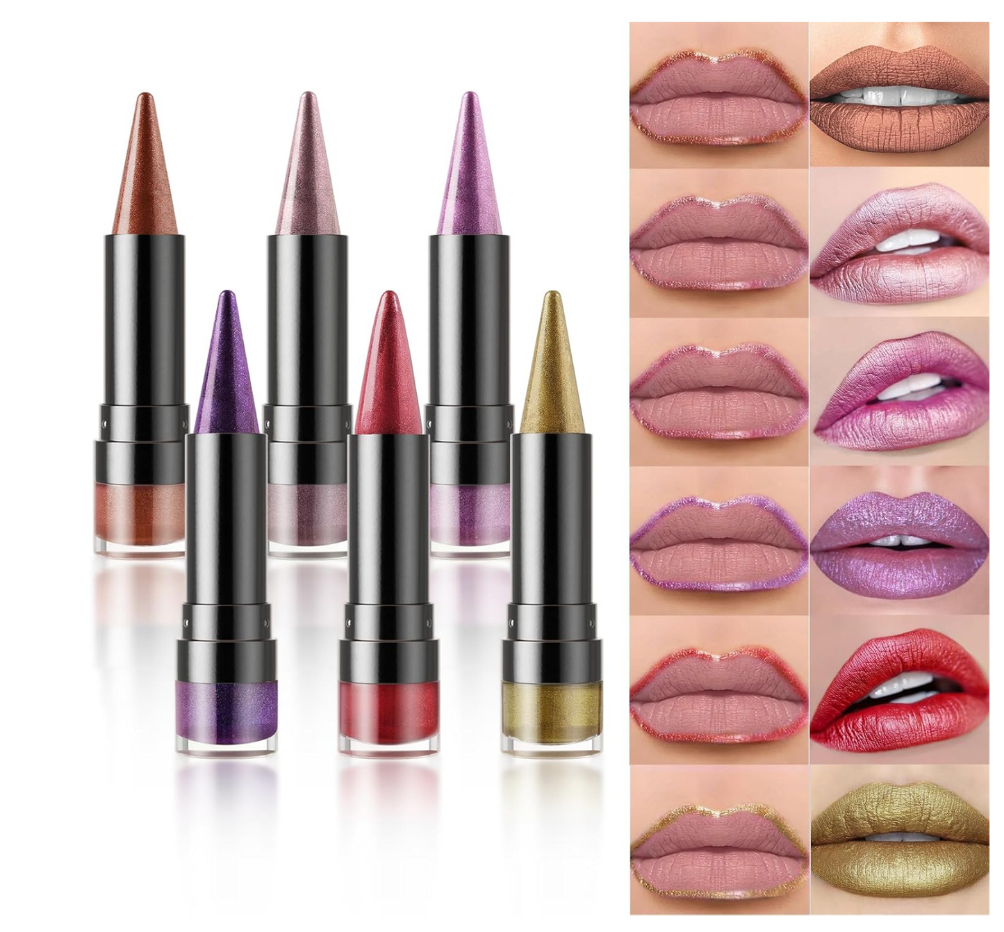 Young Vision 4-in-1 Metallic Shimmer Stick – Eyeliner, Lip Liner, Lipstick & Eye Shadow
