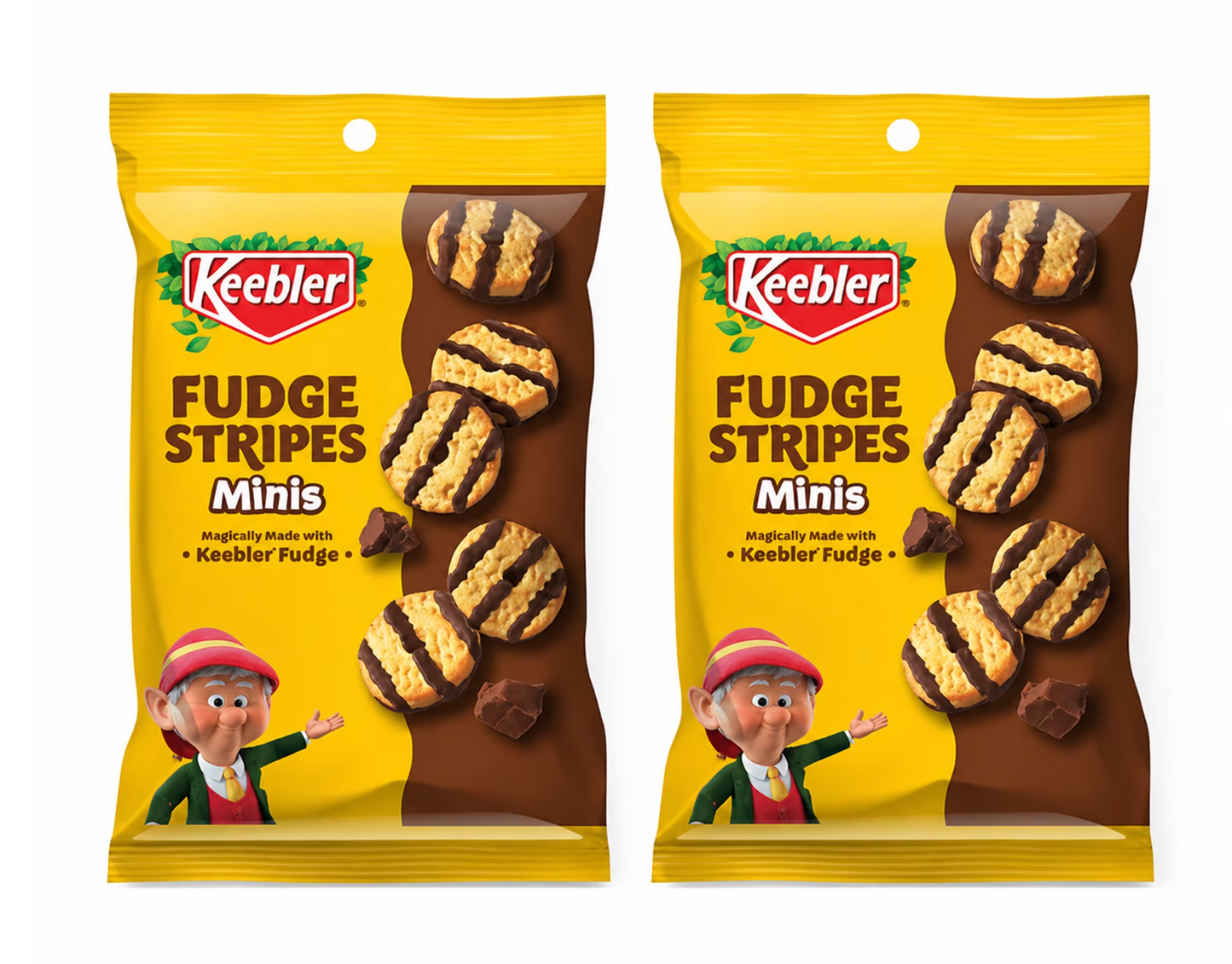 Keebler 2-Pack Fudge Stripes Minis Cookies 3 oz
