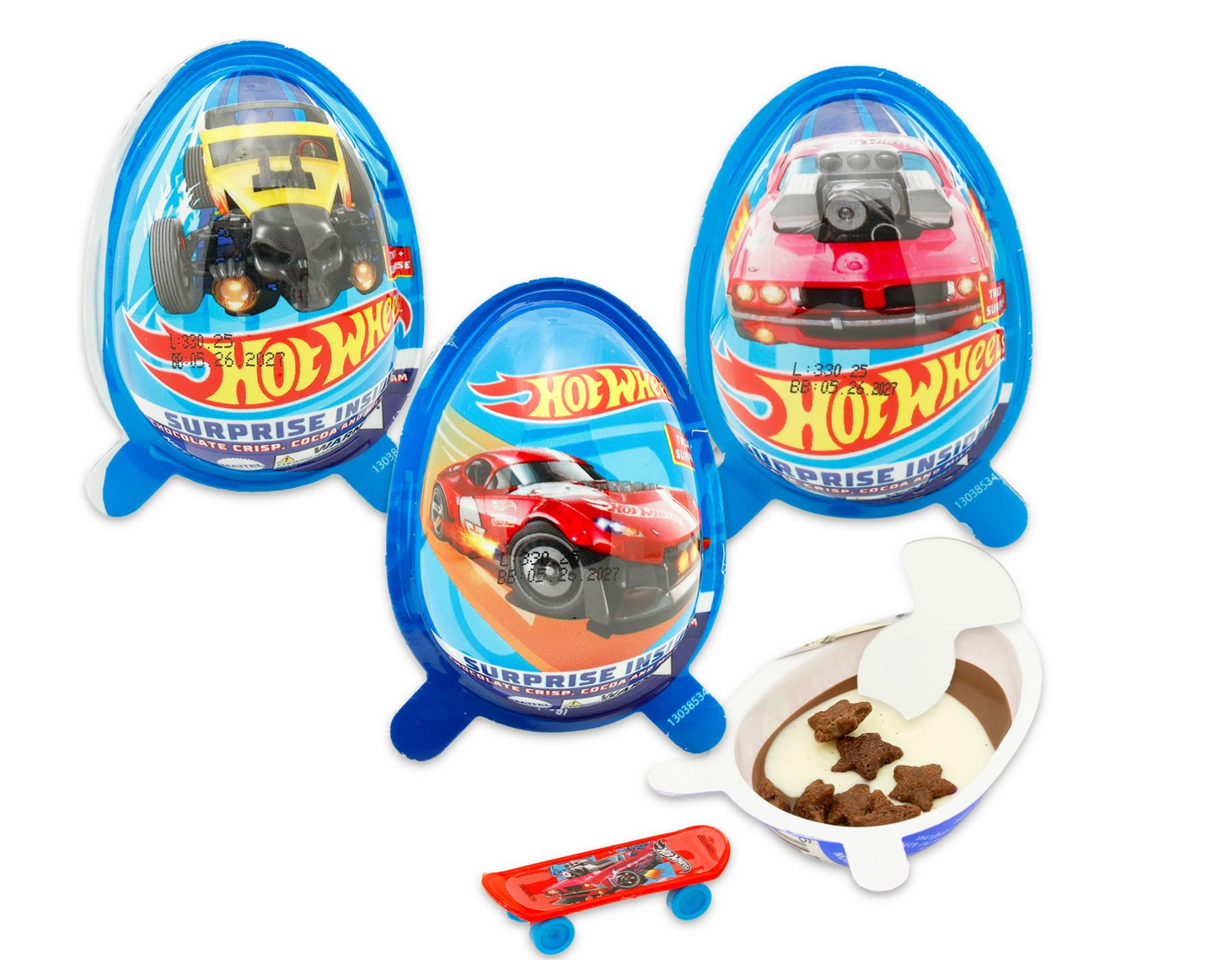 10-Pack Chocolate Candy Hot Wheels Fun Surprise Egg