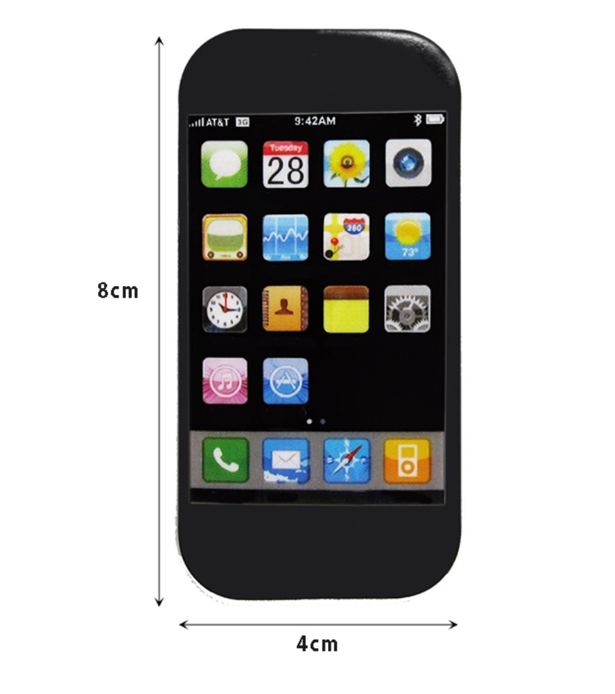 Smartphone Design Novelty Cell Phone Shaped Erasers - 2 Pack