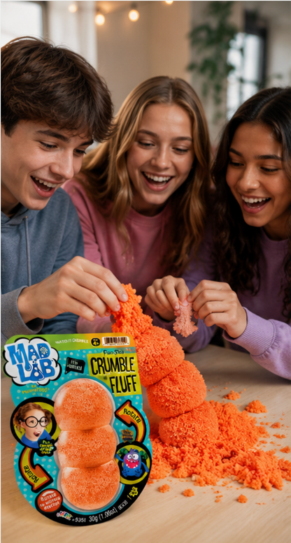 Mad Lab Crumble Fluff Fun Size Active Crumbling Sensory Toy 1 PC 30g (1.06oz)