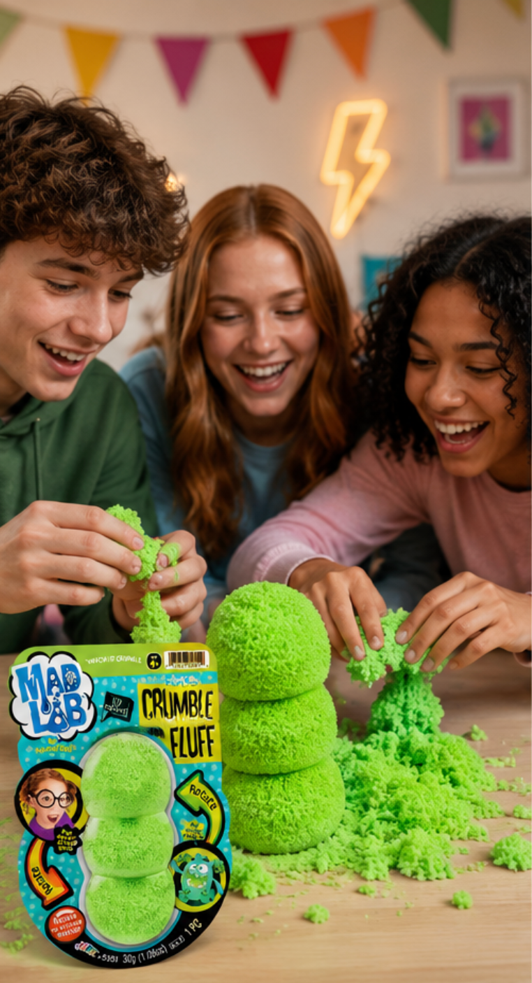 Mad Lab Crumble Fluff Fun Size Active Crumbling Sensory Toy 1 PC 30g (1.06oz)