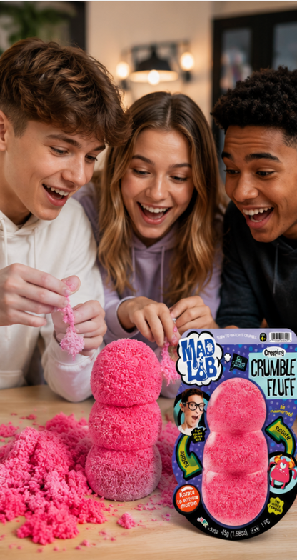 Mad Lab Crumble Fluff Fun Size Active Crumbling Sensory Toy 1 PC 30g (1.06oz)