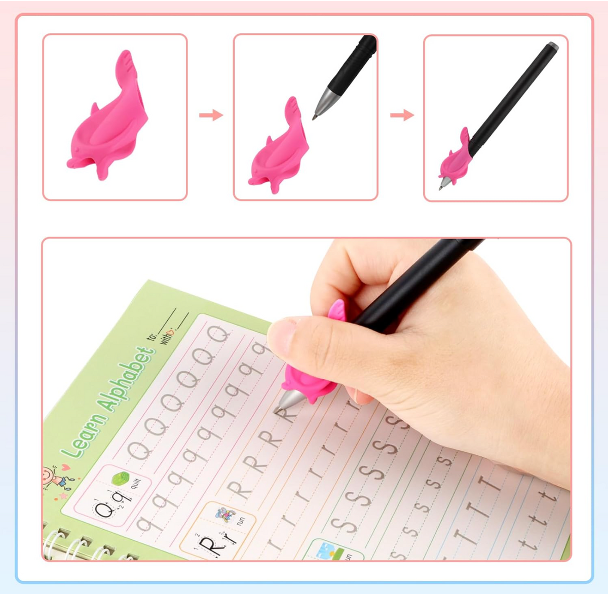 5-Piece Reusable Magic Groove Copybook Set
